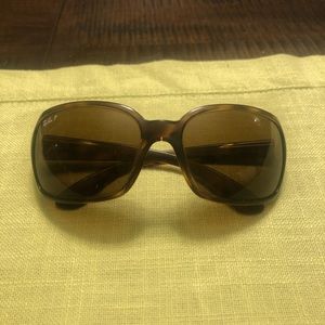 Ray-Ban polarized tortoise shell sunglasses